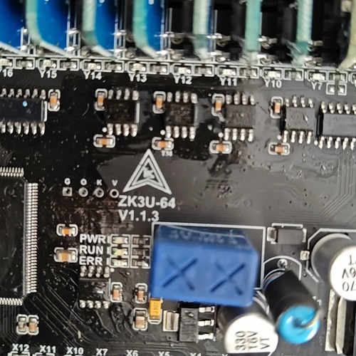 领控国产PLC工控板ZK3U-64 MT，带8轴脉冲、2路称