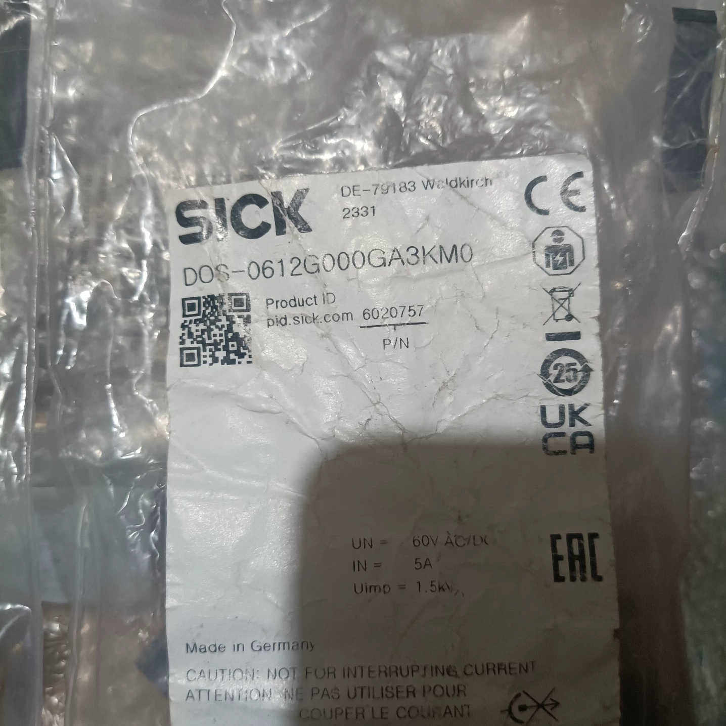 SICK DOS-0612G000GA3KM0