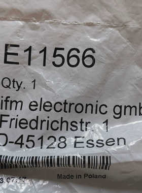 IFM易福门T型信号开关接头E11566 E11696