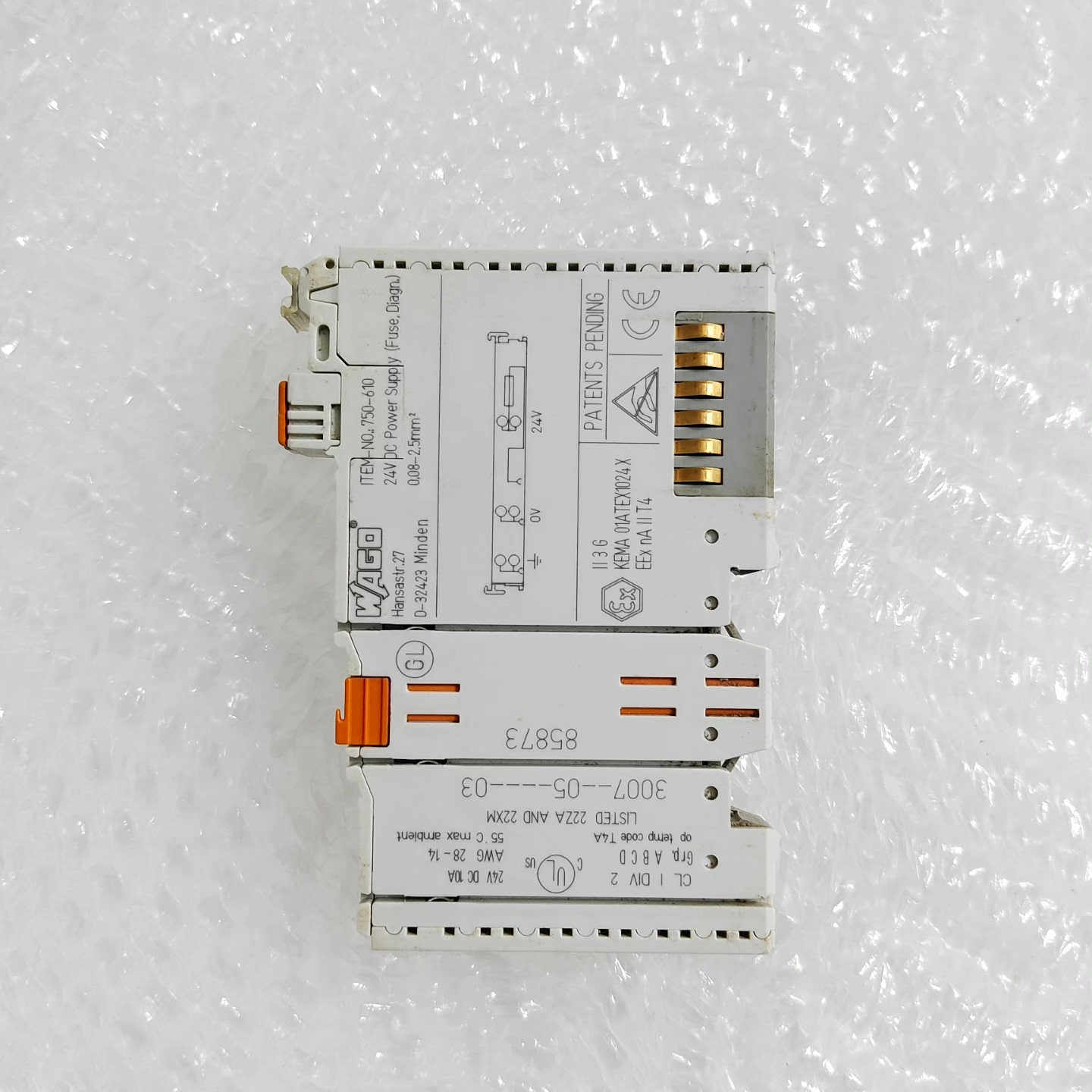 WAGO万可750-610电源模块，拆机件，成色如图，功能正议价