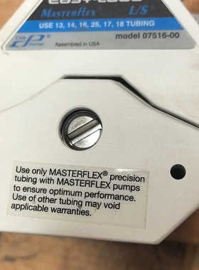 美国Masterflex L/S蠕动泵泵头，型号7516-0