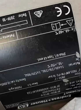 恩德斯豪斯E+H Promag100系列电磁流量计8F1B5