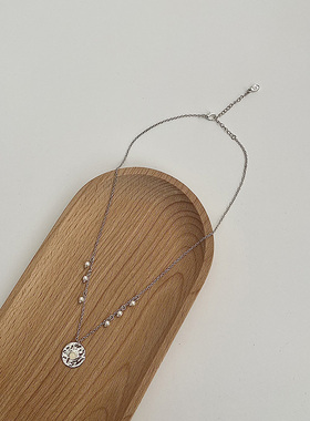 欧美气质田园铜短链女珍珠项链