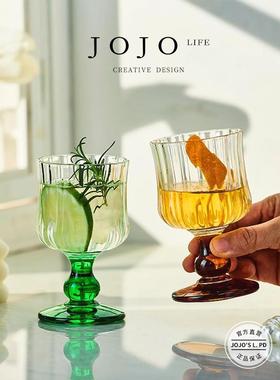 Bead.杯具ins风玻璃杯中古杯高脚红酒香槟杯 | 黛珠