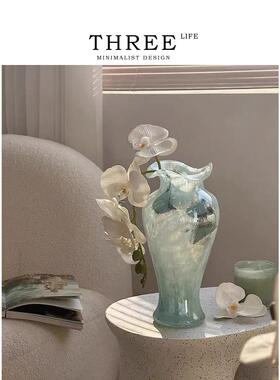 Tlife·Graceful·花瓶透明玻璃复古花边插花器瓶摆件客厅 | 婉约