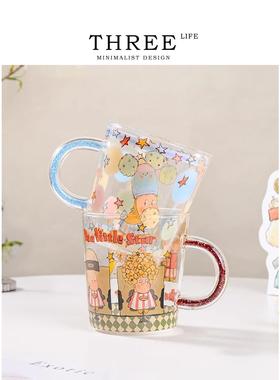 Tlife·Drill·杯具耐热玻璃杯牛奶杯早餐杯大容量水杯家用 |钻把