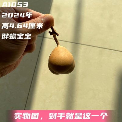 A1053高4.64厘米2024年精品花叶病勒扎胖金蟾宝宝葫芦
