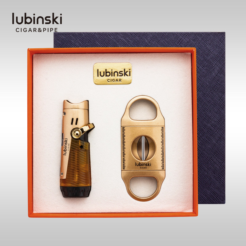 LUBINSKI雪茄工具套装打火机V剪