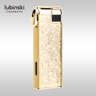 Lubinski&BIGBEN联名款 烟斗打火机锌合金属复古高档斜明火点烟器