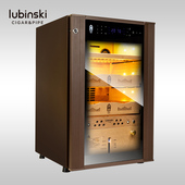 鲁宾斯基雪茄柜恒温恒湿西班牙雪松木内胆指纹密码 锁压缩机醇化柜