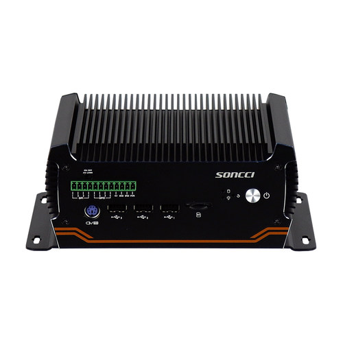 索奇soncci嵌入式无风扇工控机3865U i5-8265U三网口宽压GPIO工控