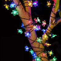 Solar-powered charging color light strips, flashing lights, string lights, starry sky, outdoor waterproof seven-color flashing decorative lights, rooms and courtyards thumbnail 2