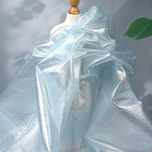 幻彩气泡设计师服装七彩泡泡面料