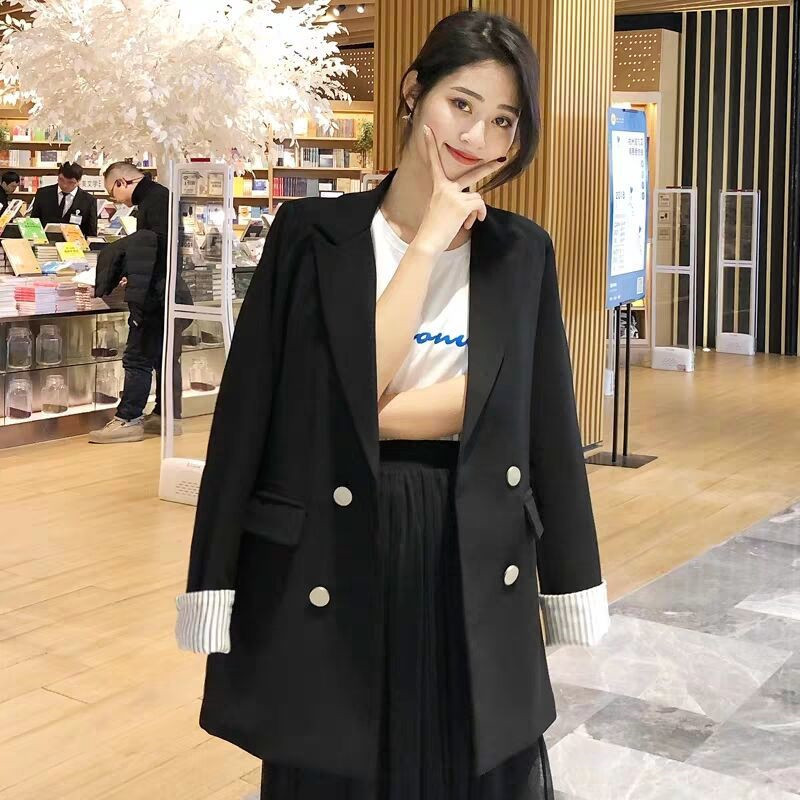 2025新款韩版春秋炸街西装外套女潮休闲网红小西服套装英伦风
