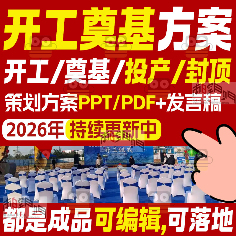 2026房地产商场开工奠基仪式活动方案动工项目投产盛典礼策划方案