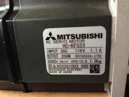全新原装三菱伺服电机HC-KFS23 HC-KFS23K质保一年顺丰包邮