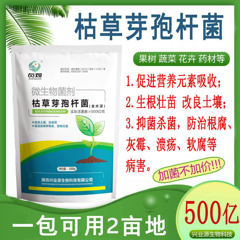 枯草芽孢菌杆菌农用微 生物菌剂枯草芽孢杆菌农用益生菌肥料菌肥