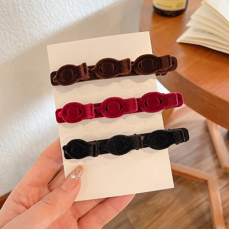 植绒发夹刘海夹编发鸭嘴夹