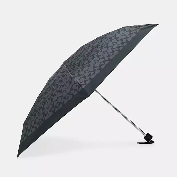 COACH蔻驰logo五折便携晴雨伞