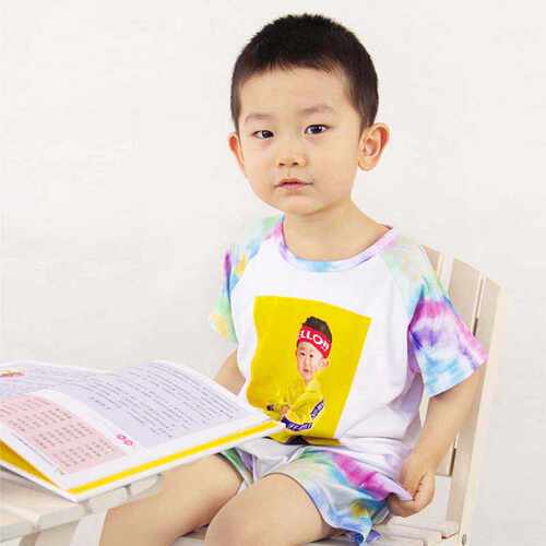 幼儿园儿童套装印照片定制logo