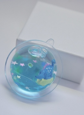 钥匙扣流沙挂件开心少女心