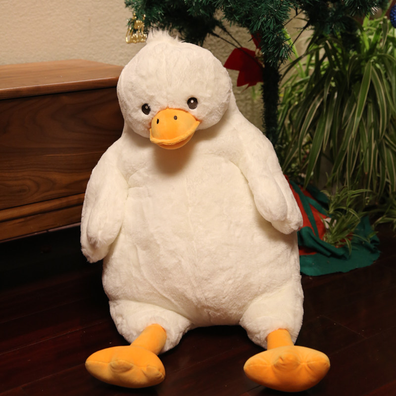 可爱慵懒鸭子大黄鸭毛绒玩具公仔趴趴小鸭子睡觉抱枕玩偶布娃娃女
