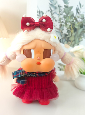 crybaby哭娃度假系列沙滩小憩挂件娃衣服红色新年服装连衣裙套装