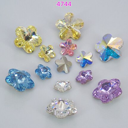 正品奥地利施华洛4744梅花美甲钻DIY堆钻手工饰品配件散钻材料包