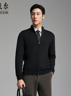 【宁儿专享】【可机洗羊毛】雅戈尔秋冬季男士新款立领商务休闲