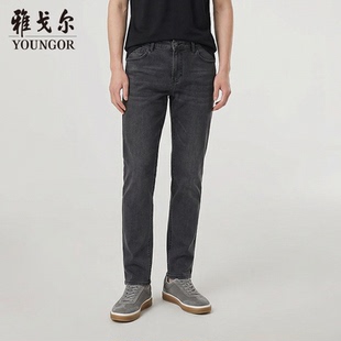 新款 2026年春季 官方商务四面弹 牛仔裤 换货雅戈尔男士