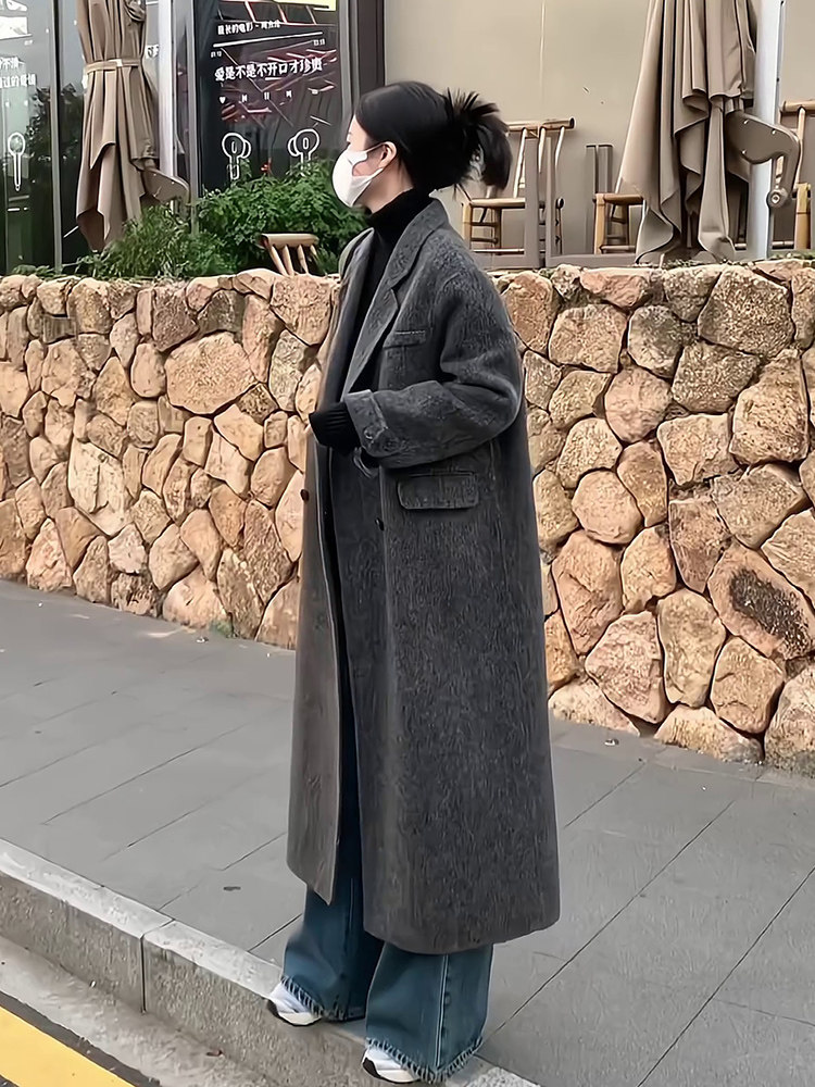 2025秋冬新款中长款高端加厚羊毛外套,女装/女士精品,毛呢外套,淘宝优惠券,粉丝福利购,淘宝优惠卷