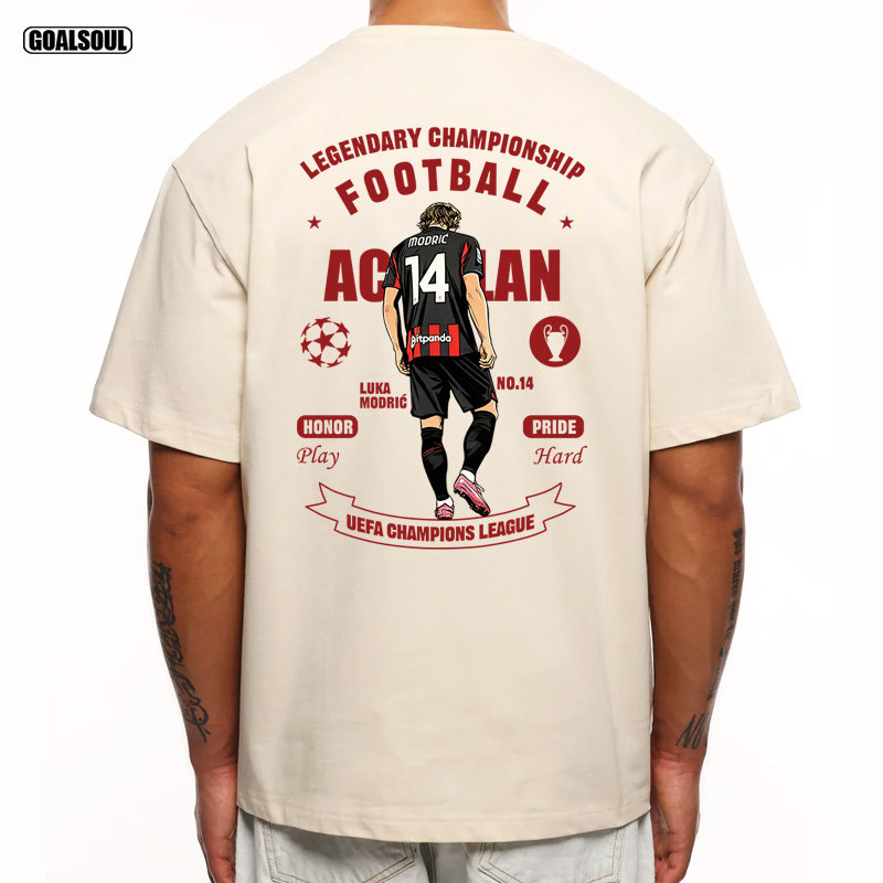 AC米兰莫德里奇短袖T恤