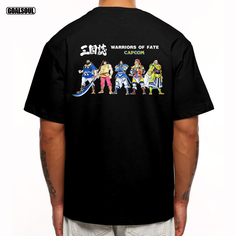 三国志 T恤 经典街机复古情怀游戏创意 潮牌休闲宽松重磅纯棉短袖