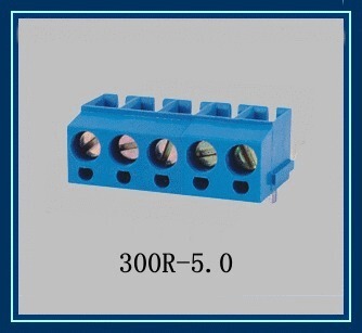 kf/zb/wj/mg/300R-5.0弯脚90度螺钉式PCB接线端子2/3位可拼接
