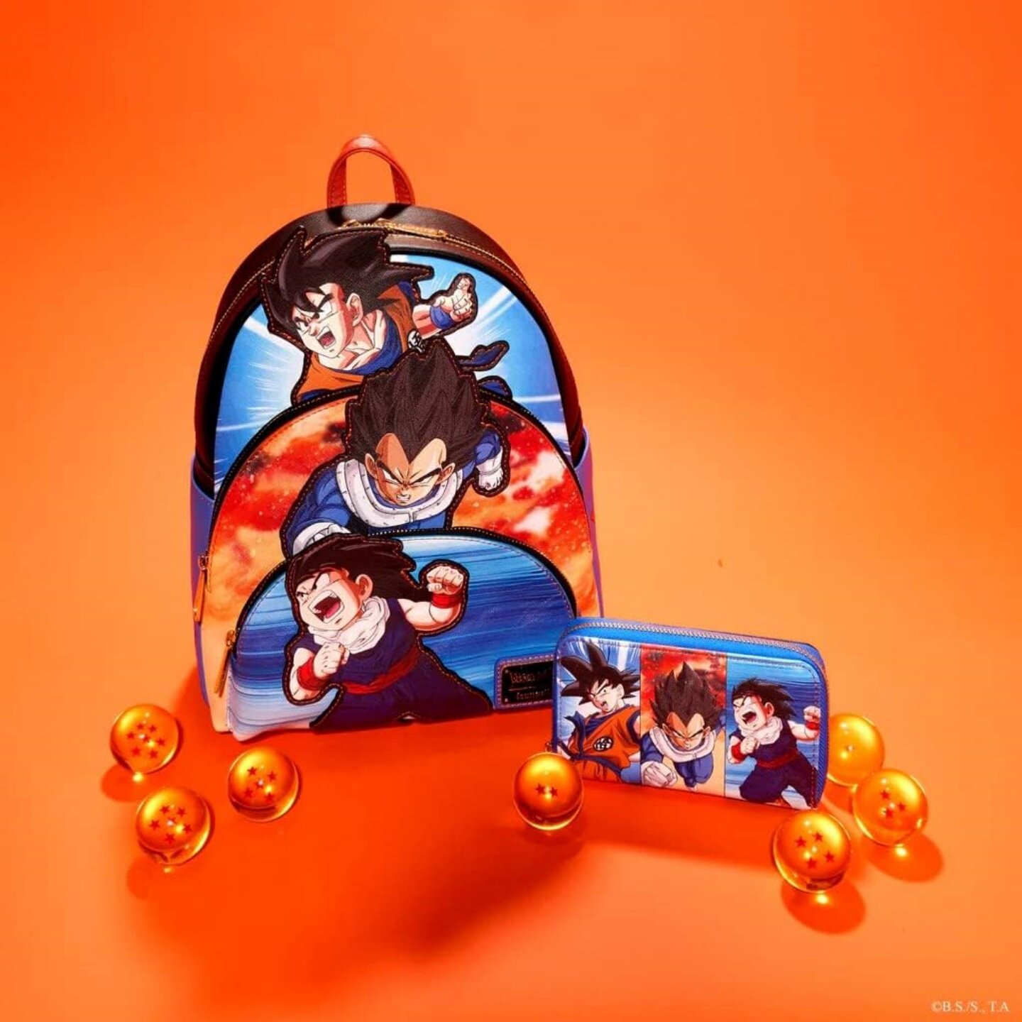 代购Loungefly Dragon Ball Z 七龙珠官方联名款孙悟空双肩包钱包