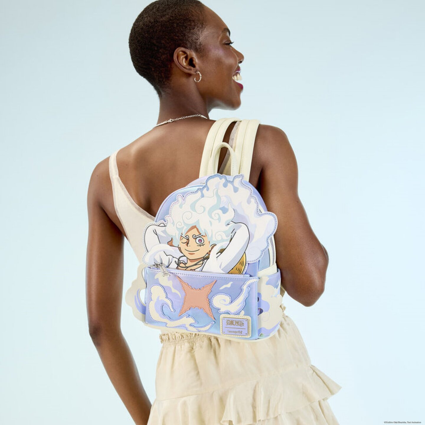 代购Loungefly NYCC ONE PIECE海贼王尼卡路飞痛包夜光女双肩背包