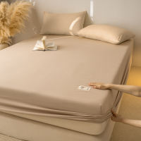 A mother and baby grade washed cotton bed cover, single solid color bedspread, three-piece set, Simmons mattress protection cover, anti-slip bed sheet thumbnail 5