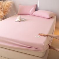 A mother and baby grade washed cotton bed cover, single solid color bedspread, three-piece set, Simmons mattress protection cover, anti-slip bed sheet thumbnail 2