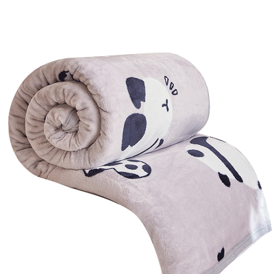 夏季牛奶绒毛毯薄款法兰绒毯子单人办公室午睡小盖毯儿童珊瑚绒