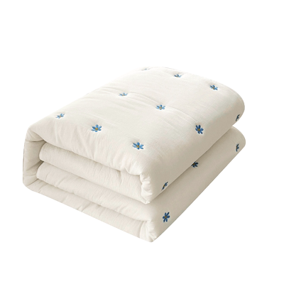 大豆夹棉刺绣床垫软垫家用薄款褥子垫被单人床褥垫铺底保护防滑垫