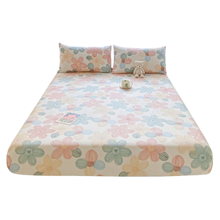 ins风全棉纯棉床笠单件加厚床垫保护罩床套防滑防尘罩床罩床笠罩