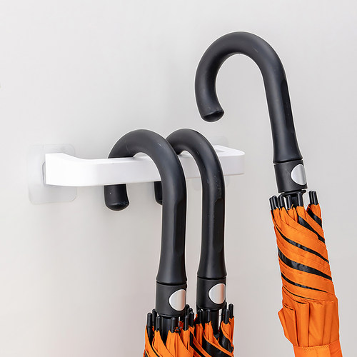 日式入户家用置伞架壁挂收纳柜架门后雨伞桶免打孔放伞置物架门口