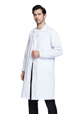 TZ012白大褂工作服学校化学实验室服护士服药店食品厂工装白色女M