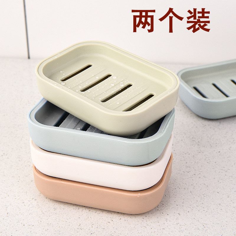 简约双层沥水香皂盒皂盒
