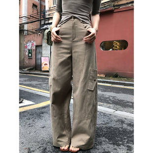 2026年春夏梨形直筒休闲阔腿裤 裤 Z3662 天丝洗水棉工装 甜辣多多
