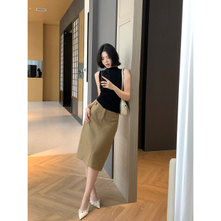 直筒半身裙女中长款 修身 包臀A字裙S2675 2026年新款 甜辣多多