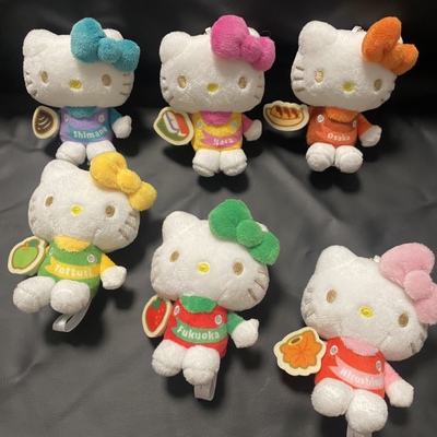 日单 三丽鸥联名hello Kitty新干线限定毛绒挂件盲盒