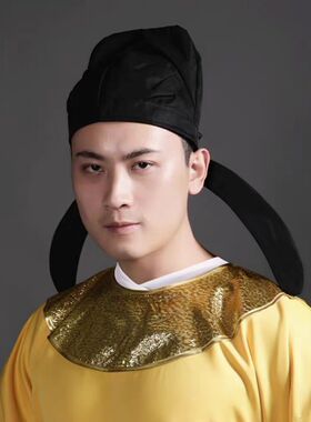 现货幅巾原创明制全款男女款李白帽子古装儿童汉服成人圆领复原款