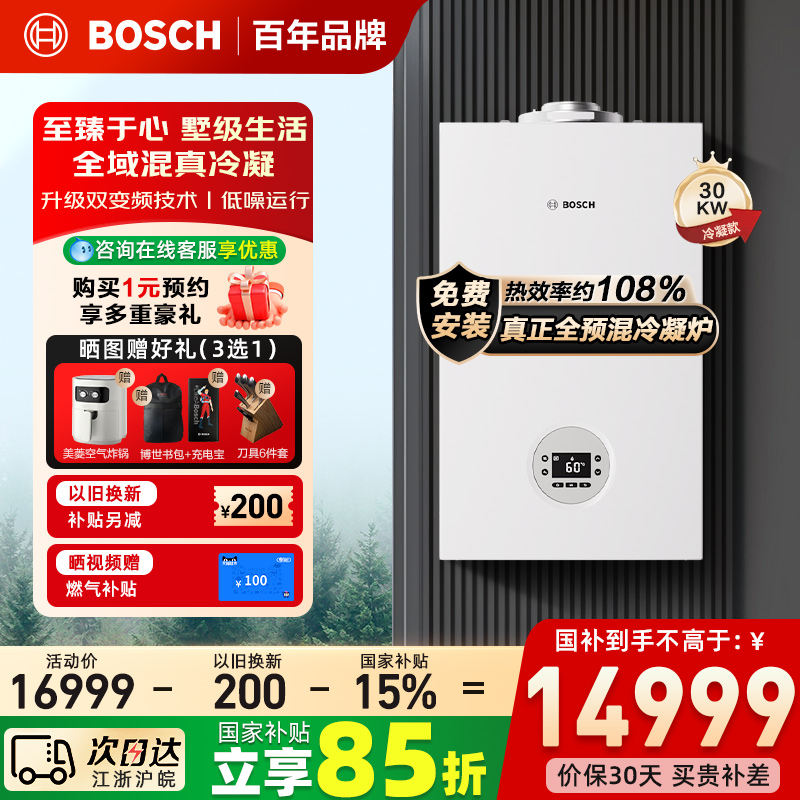 博世家用天然气两用炉