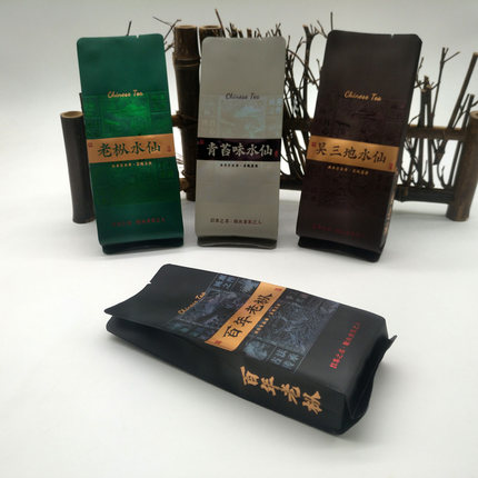通用百年老枞水仙青苔味水仙吴三地水仙泡袋烫金袋加长圆角袋